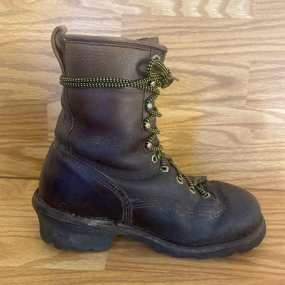 Chippewa Logger Work Boots Men’s Size 8M Waterproof Brown Leather 8" #73100 - Picture 8 of 16